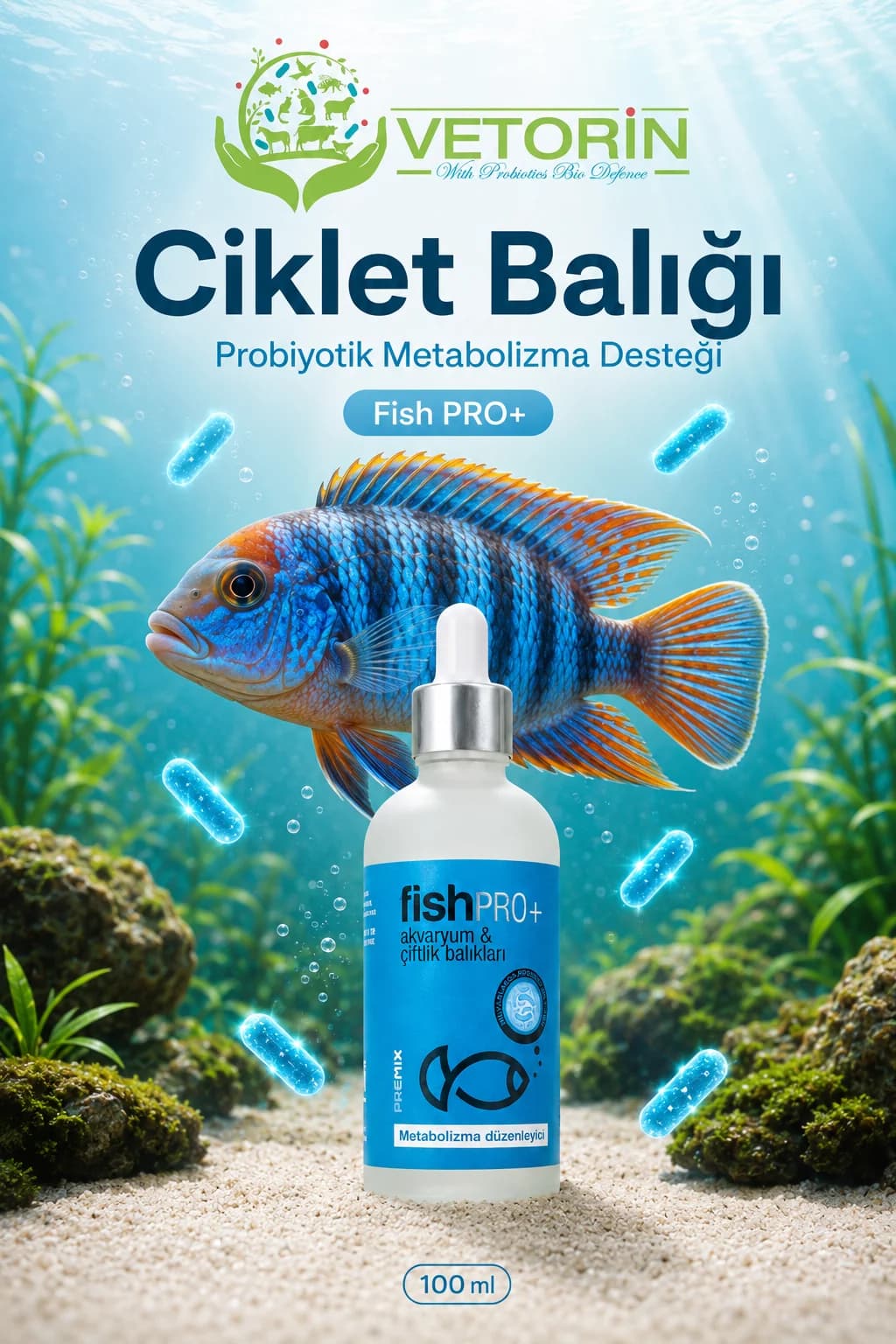Ciklet balığı — Vetorin FishPro+