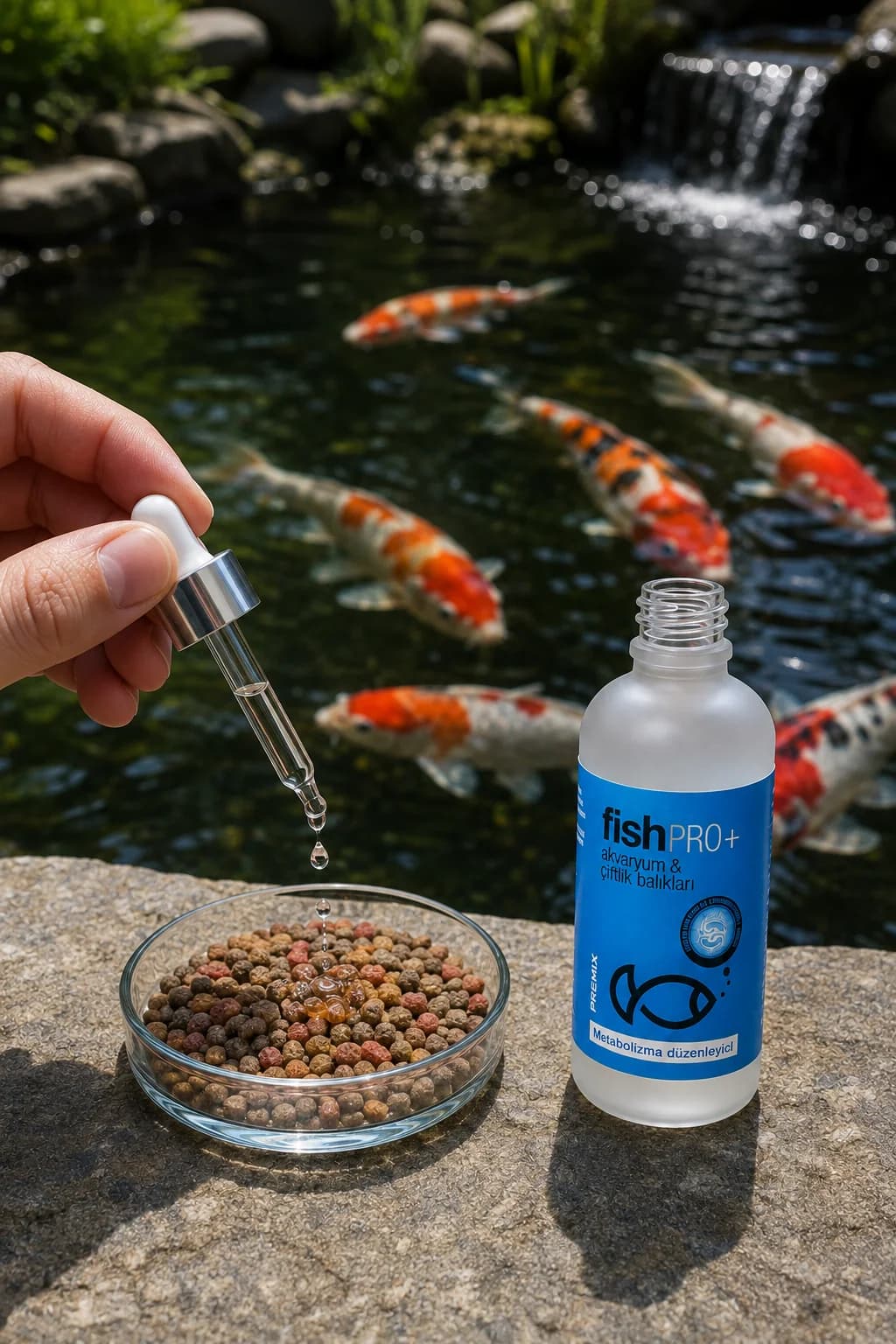 FishPro+ koi granül yemine damlatma