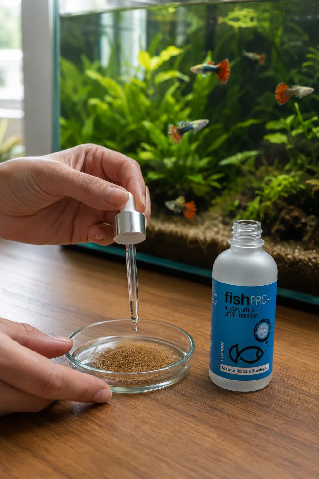 FishPro+ lepistes balığı yaş/dondurulmuş yemine damlatma